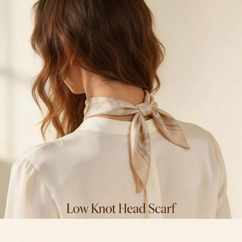 Low Knot Head Scarf