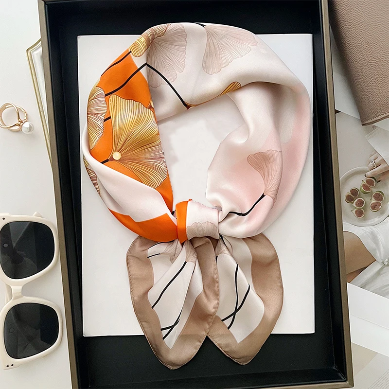 Ginkgo Leaf Printed Scarf Women Fashion - Image 6