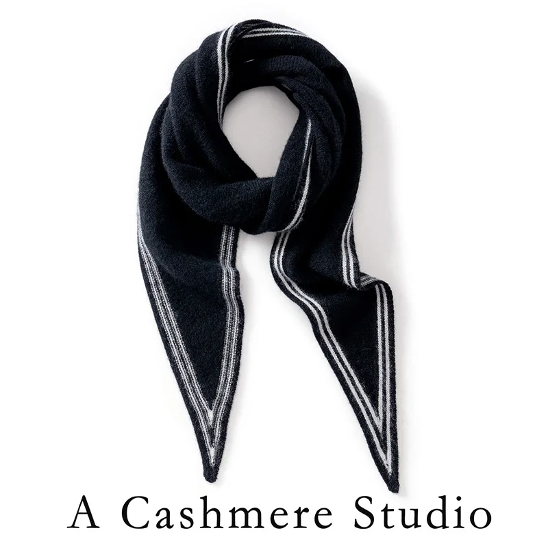 100% Cashmere Triangle Scarf Women Soft Warm - Image 6